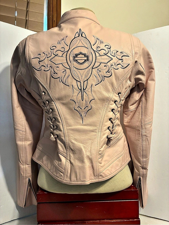 Harley-Davidson Jackets & Blazers - Harley-Davidson Women'Small Charisma Pink Leather Jacket Small